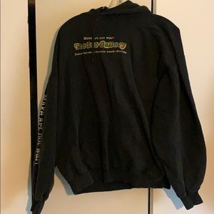 Make art not war hoodie